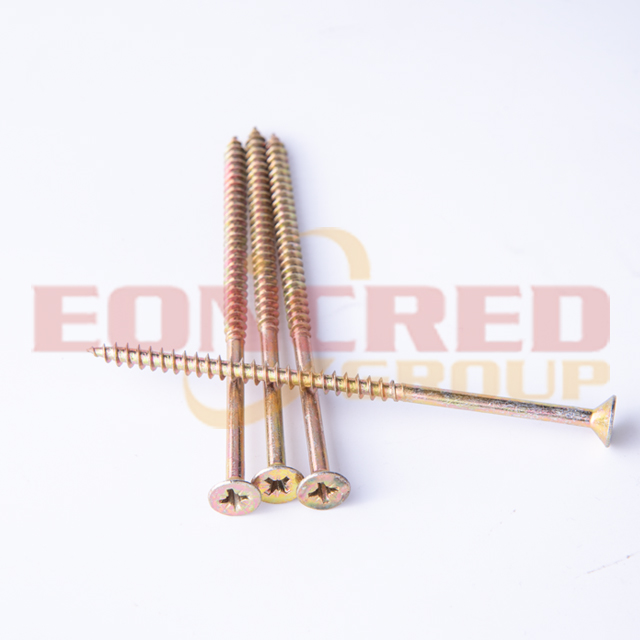  M4 120mm brass furniture screw