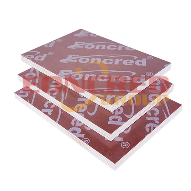 10mm 1220x2440mm Poplar Phenolic Red Film Faced Plywood for Construction 