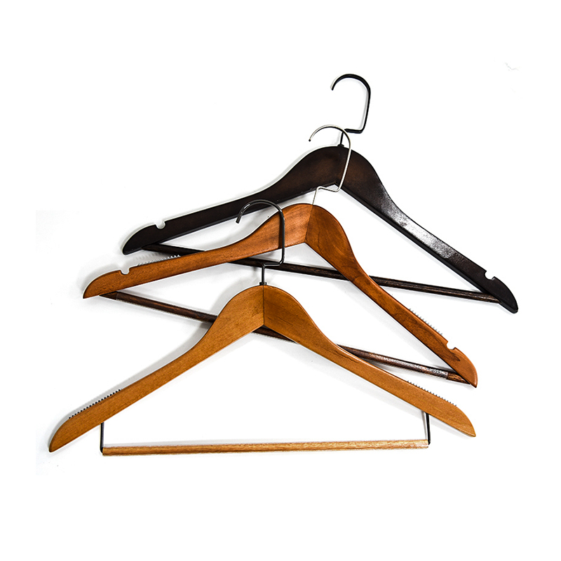 High Quality Skirt Hangers with Insert Anti-slip Stripe Manufacturer Cheap Wholesale Hot Seller Hotel Hangers Custom Logo